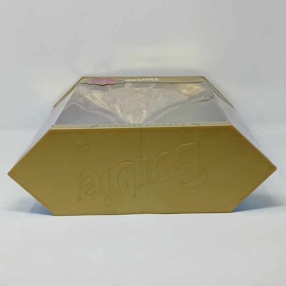 Happy Holidays Special Edition 1996 Barbie Doll 15646 Burgundy White Gold In Box - Picture 5 of 9